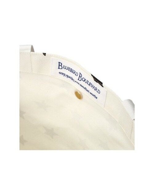 Deuxieme Classe（ドゥーズィエムクラス）の「BLUEBIRD BOULEVARDキャンバス 星柄クラッチバッグ（トートバッグ・レディース・ホワイト・フリー）」の7枚目の写真