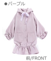 Bobon21 | 羊毛混キャンディスタイルSweetコート-全2色-(ピーコート)