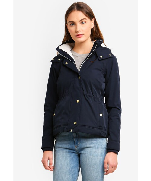 WOMENS SIZE LARGE Hollister All Weather Jacket Navy Blue Nwt $75.00 -  PicClick