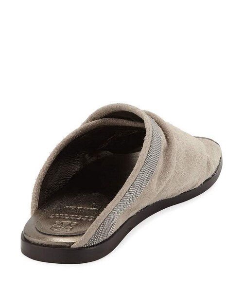 BRUNELLO CUCINELLI（ブルネロクチネリ）の「Brunello Cucinelli Rustic Suede Crisscross Sandals（その他シューズ・レディース・Brown・6.5b / 36.5eu/10b / 40eu/8b / 38eu/11b / 41eu/7b / 37eu/9.5b / 39.5eu/8.5b / 38.5eu/9b / 39eu/7.5b / 37.5eu/6b / 36eu）」の3枚目の写真