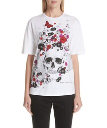 Alexander McQueen | Alexander McQueen Skull Floral Print Tee(Tシャツ/カットソー)