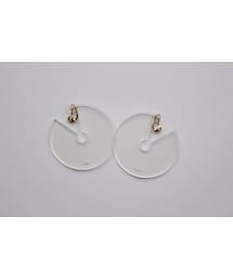 Handmade | round shape pierce　clear(ピアス（両耳用）)
