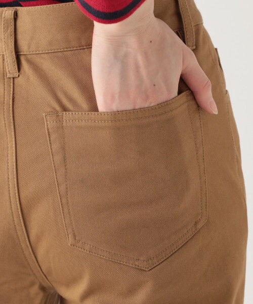 studio CLIP（スタディオクリップ）の「ストレッチサテン裏起毛スリムパンツ（パンツ・ブラック/ベージュ/ブルー）」の12枚目の写真