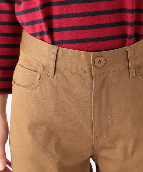 studio CLIP（スタディオクリップ）の「ストレッチサテン裏起毛スリムパンツ（パンツ・ブラック/ベージュ/ブルー）」の9枚目の写真