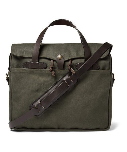 FILSON（フィルソン）の「Filson Original LeatherTrimmed Twill Briefcase（ビジネスバッグ