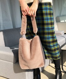 DHOLIC | 2WAYスクエアフェイクファーバッグ(ショルダーバッグ)