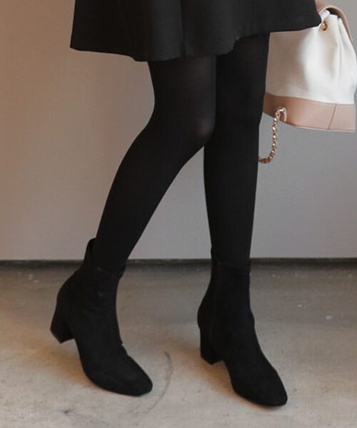 DHOLIC(ディーホリック)の「2TYPEステッチアンクルブーツ(ブーツ・レディース・ブラック/ホワイト/ブラウン/その他/レッド/ベージュ・225/230/235/240/245/250)」の6枚目の写真