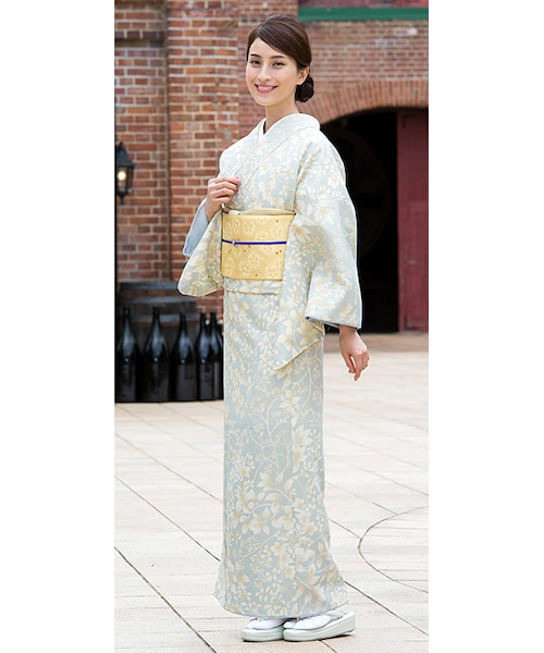 着物 洗える ドット 夏着物 洗える着物 絽 ドット柄 可愛いデザイン