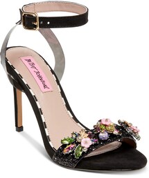 betsey johnson tobie embellished platform sandals