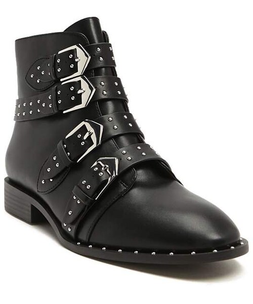 FOREVER 21（フォーエバー トゥエンティーワン）の「Forever 21 Studded Faux Leather Booties（ブーツ・レディース・Black/Gray・5.5/6/7/7.5/10/8/9）」の7枚目の写真