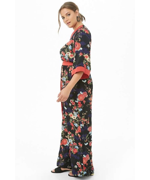 plus size kimono jumpsuit