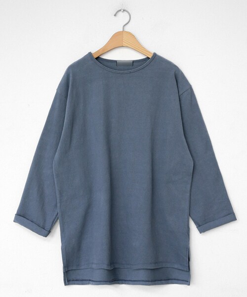 DHOLIC(ディーホリック)の「起毛アンバランスヘムTシャツ(Tシャツ/カットソー・レディース・ホワイト/グレー/ブルー・FREE)」の3枚目の写真