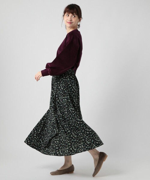 studio CLIP(スタディオクリップ)の「カットコールボーダーVネックプルオーバー(トップス・アイボリー×ホワイト/グレー/ボルドー/ブラウン)」の5枚目の写真