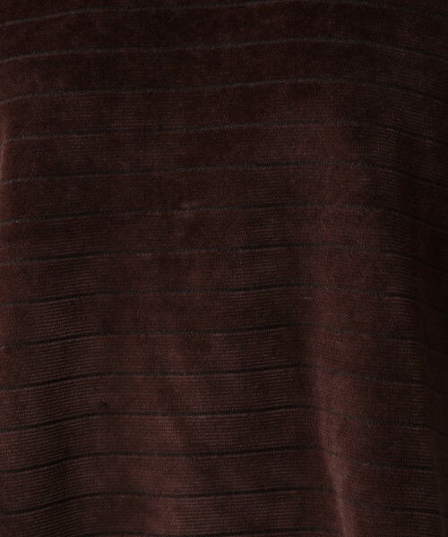 studio CLIP(スタディオクリップ)の「カットコールボーダーVネックプルオーバー(トップス・アイボリー×ホワイト/グレー/ボルドー/ブラウン)」の16枚目の写真