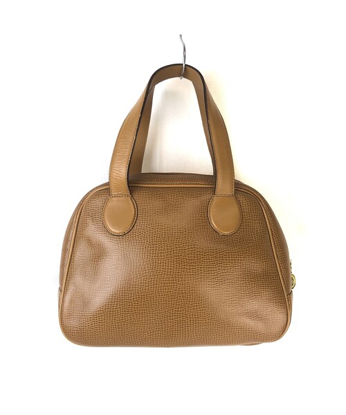 Thrift Dior レザー　ハンドバッグ　ブラウン　ヴィンテージ Christian Dior ブラウンレザーハンドバッグ クリスチャンディオール