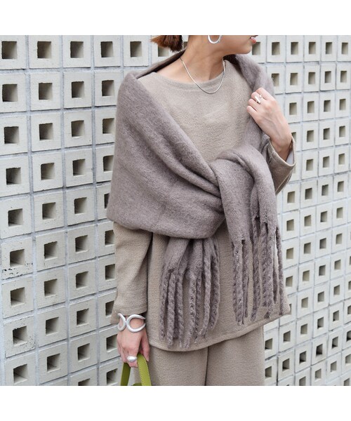 no brand（ノーブランド）の「Fringe Muffler（マフラー・レディース・その他）」の4枚目の写真