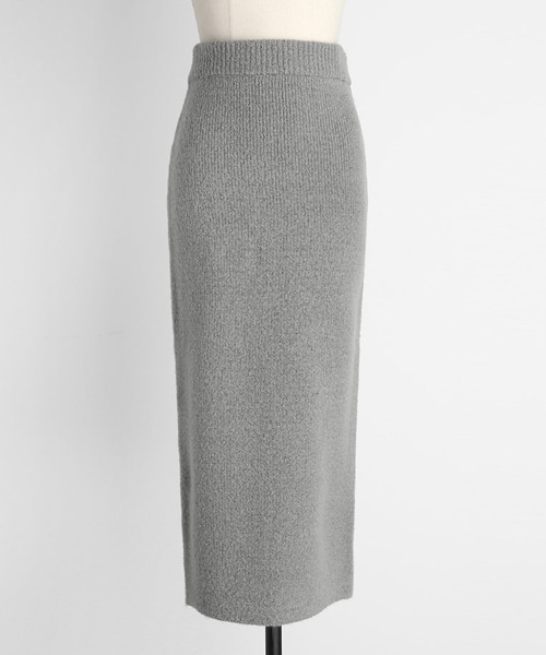 DHOLIC（ディーホリック）の「Hラインスリットニットスカート（スカート・レディース・ベージュ/ブラック/グレー・FREE）」の3枚目の写真