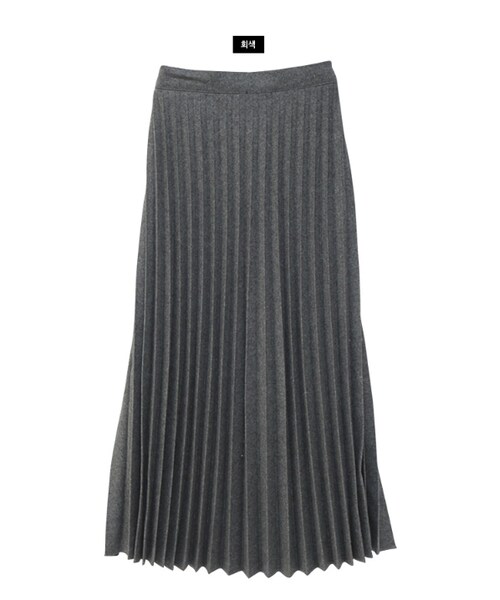 Dailyabout(デイリーアバウト)の「バックゴムプリーツロングスカート(スカート・レディース・ブラウン/グレー/ブラック・FREE)」の3枚目の写真