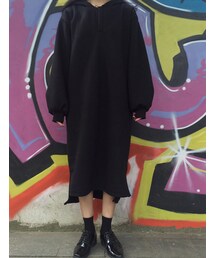 bodurine | 起毛フードロングワンピース *全2色*(ワンピース)