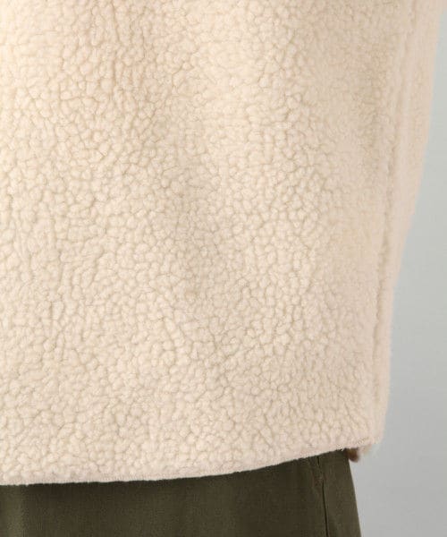 LEPSIM（レプシィム）の「ボアクループルオーバー／ＬＳ（トップス・アイボリー/チャコールグレー/モカ）」の15枚目の写真