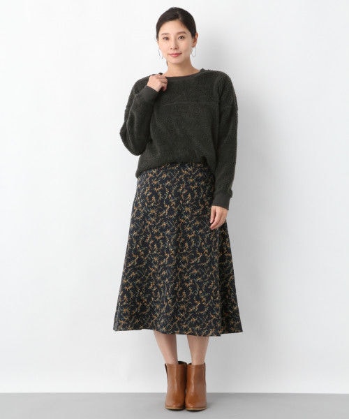 LEPSIM（レプシィム）の「ボアクループルオーバー／ＬＳ（トップス・アイボリー/チャコールグレー/モカ）」の6枚目の写真