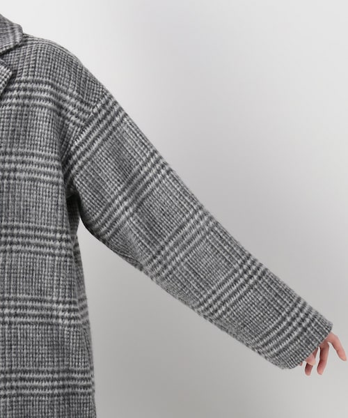 AP STUDIO (エーピー ストゥディオ) （グレンチェックコート） AP STUDIO（エーピーストゥディオ）の「グレー（）」 - WEAR