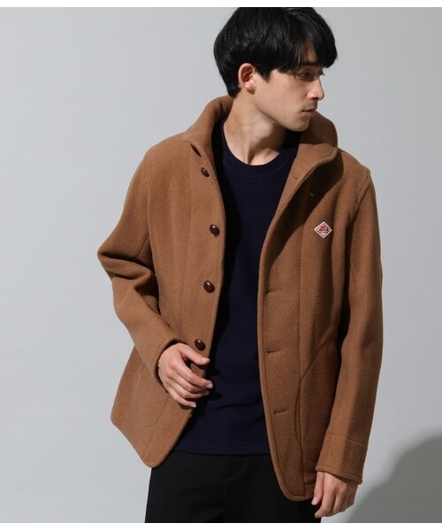 JUNRED（ジュンレッド）の「【DANTON / ダントン 】ショールモッサウールブルゾン（ジャケット/アウター・レディース・キャメル/ネイビー/グレー/チャコール・M/L）」の3枚目の写真
