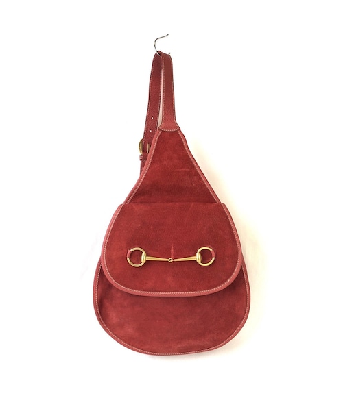 グッチ　GUCCI オールドグッチ　ホースビット　ボディバッグ　赤　本物 グッチ GUCCI オールドグッチ ホースビット ボディバッグ 赤