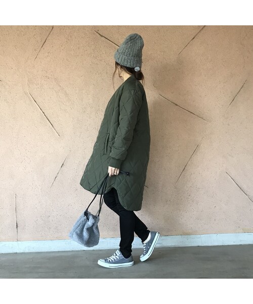 copine(コピン)の「最後の再々入荷!大人気シリーズ!ノーカラーリブキルティングコート(2color)(その他アウター・レディース・その他)」の3枚目の写真