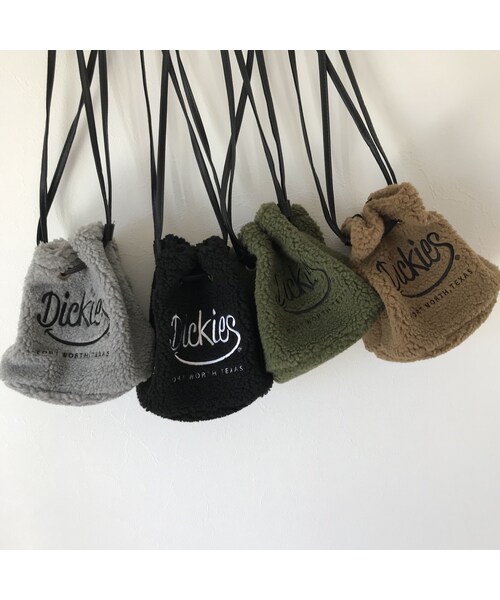 copine（コピン）の「Dickiesボア巾着バッグ（4color）【クリックポスト対象商品】（ハンドバッグ・レディース・その他）」の2枚目の写真