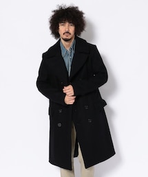 schott（ショット）の「Schott(ショット) LONG MELTON PEACOAT/ロング