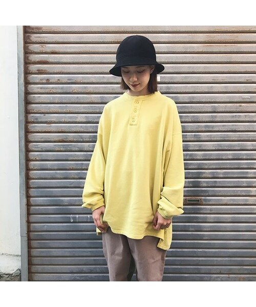 gourmet jeans◆HENLY SWEAT/GR-T 007/スウェット/3/コットン/GRY gourmet | HENRY Henley 007&frasl;スウェット&frasl;3&frasl;コットン&frasl;GRY Grey