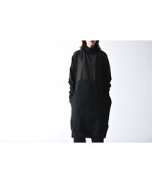 YANTOR | YANTOR cotton turtle knit One-Piece black×brown(ニット/セーター)