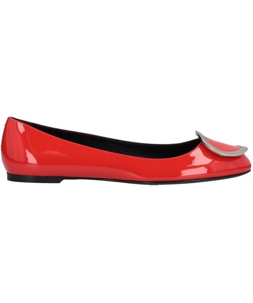roger vivier red flats