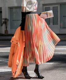 DINT | カラフルプリーツスカート(スカート)