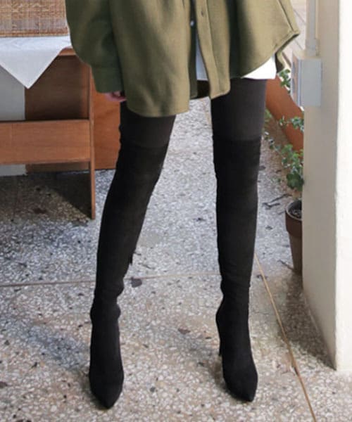 DHOLIC（ディーホリック）の「ウエストストレッチレギンス（レギンス/スパッツ・レディース・ブラウン/ブラック/その他・ONE）」の2枚目の写真