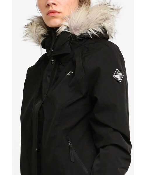 hollister all weather jacket, khaki, size - Depop