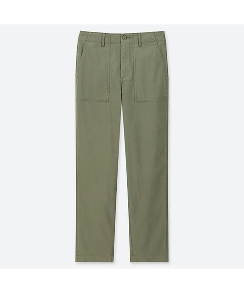 UNIQLO（ユニクロ）の「ベイカーパンツ（丈長め72cm）（その他パンツ・レディース・BEIGE 31/NAVY 69/GREEN 54/OFF WHITE 01・58/76/73/67/79/70/61/55/64）」の3枚目の写真