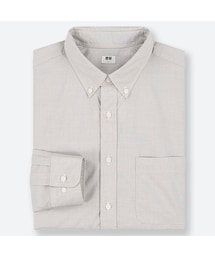 UNIQLO | エクストラファインコットンブロードシャツ（ボタンダウン・長袖）(シャツ/ブラウス)