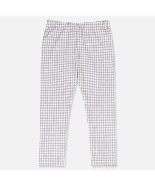 UNIQLO（ユニクロ）の「レギンス（チェック・10分丈）（その他ベビー用品・キッズ・PINK 11/GRAY 03/BLACK 09・100/90/70/80/110）」の3枚目の写真