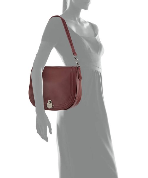 Longchamp（ロンシャン）の「Longchamp Cavalcade Large Leather Shoulder Saddle Bag
