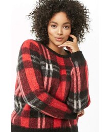 FOREVER 21 | Forever 21 Plus Size Brushed Knit Plaid Sweater(ニット/セーター)