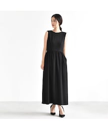 kaene | 100361/ウエストギャザーマキシワンピース(ワンピース)