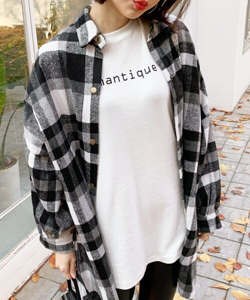 DHOLIC(ディーホリック)の「romantique半袖Tシャツ(Tシャツ/カットソー・レディース・ホワイト/グレー/ブラック・FREE)」の1枚目の写真