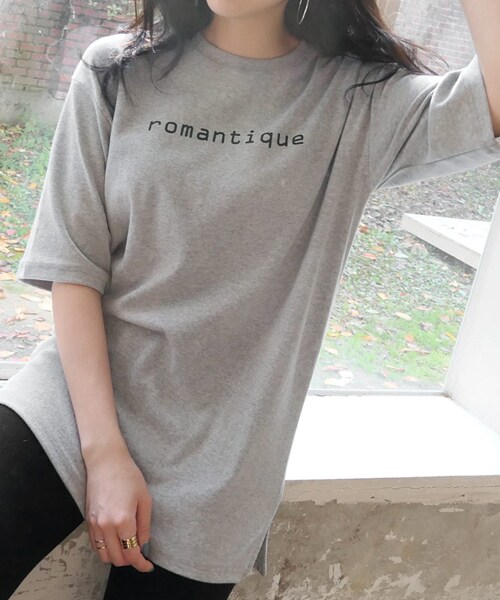 DHOLIC(ディーホリック)の「romantique半袖Tシャツ(Tシャツ/カットソー・レディース・ホワイト/グレー/ブラック・FREE)」の3枚目の写真
