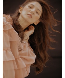 PINKAGE | オープン ハーフウィッグ) レイヤードボールドパーマ (モースト素材)(ウィッグ)