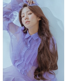 PINKAGE | オープン ハーフウィッグ) ブリーズパーマ (シュプリーム素材)(ウィッグ)