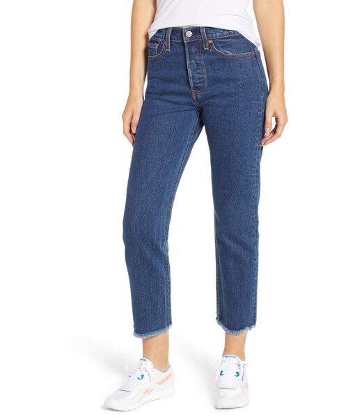 levi's wedgie high waist straight jeans