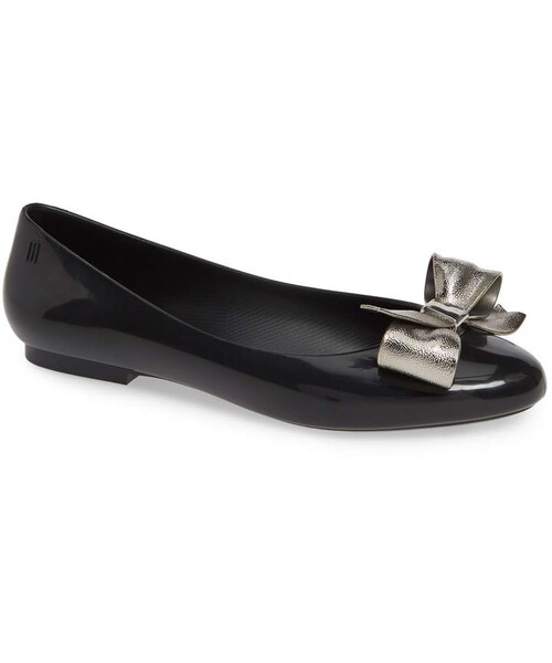 melissa（メリッサ）の「Melissa Doll III Bow Flat（シューズ・レディース・Beige/Black/Pink・10 M/7 M/5 M/8 M/6 M/9 M）」の2枚目の写真