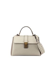 BOTTEGA VENETA | Bottega Veneta Piazzo Small Colorblock Leather Top-Handle Satchel Bag(ショルダーバッグ)